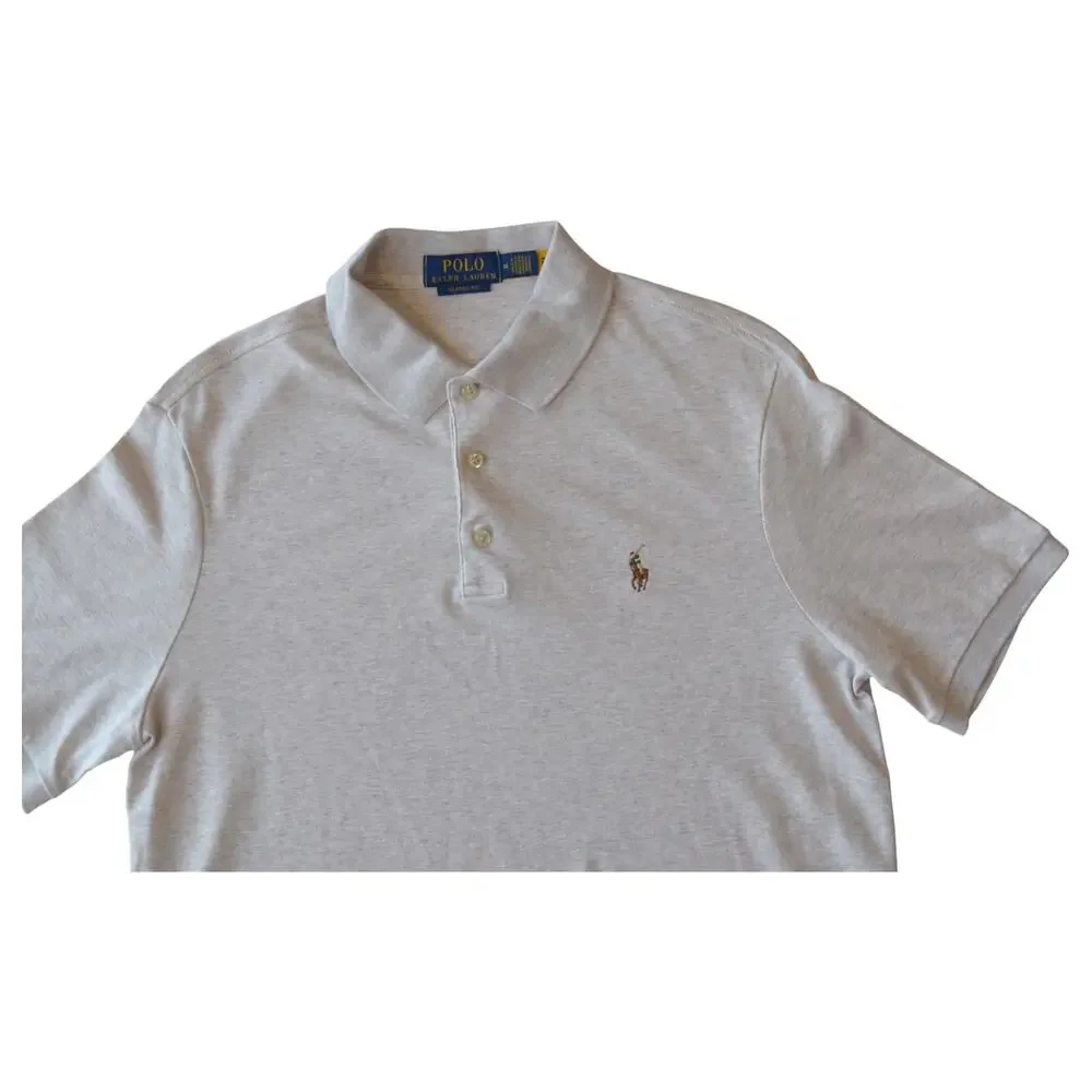 Polo Ralph Lauren Classic Fit Beige Polo Shirt Size M
